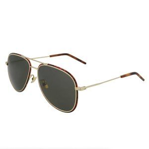 Saint Laurent Unisex Gold Havana Sunglasses!